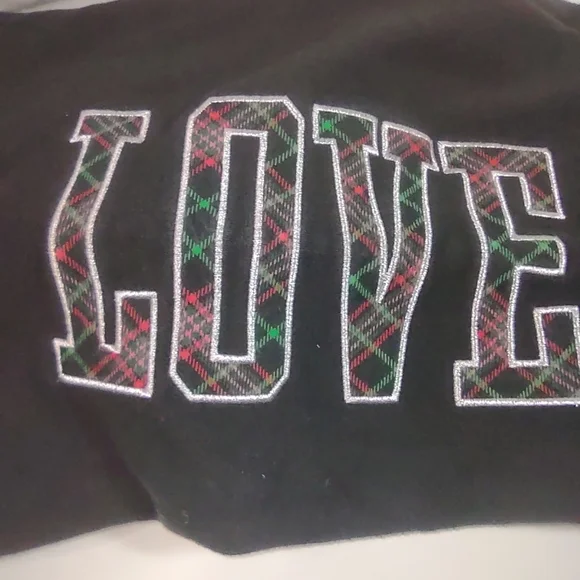Xs/XP Black Love PINK Sweatpants - Picture 6 of 9